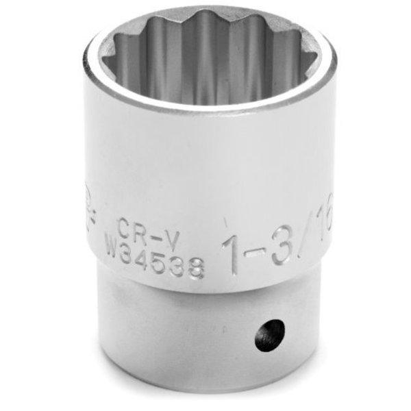 Performance Tool 3/4 In Dr. 12 Pt Socket 1-3/16 In Socket 12Pt 1-3, W34538 W34538